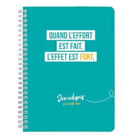 Clairefontaine Jemedisais 116013C Spiral Notebook DIN A5 14.8 x 21 cm 74 Sheets Lined 90 g Assorted Designs Pack of 1