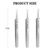Professional Facial Blackhead Remover Tweezers,3Pcs Precision Pimple Popper Tool Kit