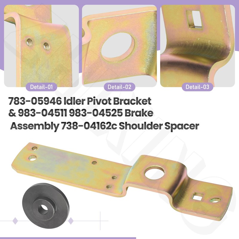 783-05946 ldler Pivot Bracket & 983-04511 983-04525 Brake Assembly 738-04162c