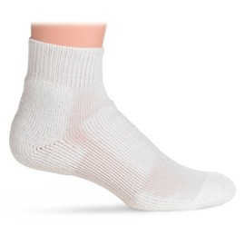 Thorlos Men's WMX Walking Thick Padded Ankle Sock, White, XLarge