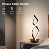 Adebime Modern Spiral Touch Lamp - Warm White LED Nightstand