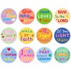 AnyDesign 600Pcs Christian Bible Verse Stickers 12 Styles Round Cartoon Jesus Faith Stickers Inspirational Scripture Quote Label Decals for Cards Envelopes Seals Christmas Gifts, 1.5 Inch