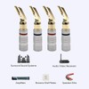 Speaker Banana Plugs, Gold Plated Y Style Banana Plug 12