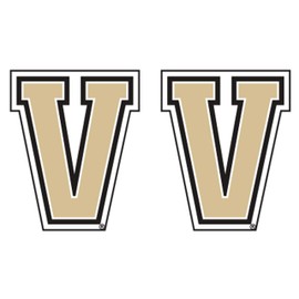Craftique Vanderbilt Decal (V 2-Pack Decal (2''), 2 in)