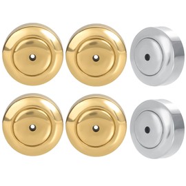 Earring Backs for Droopy Ears, AKRUWELRY 6pcs Stainless Steel Dics Earring Backs for Studs,Large Locking Pierced Support Lifters Replacement for Heavy Earrings,Comfort Backers,White Gold and Gold