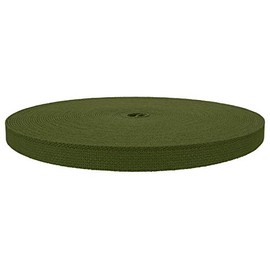 Country Brook Design 5/8 Inch Berry Compliant Camo 483 Olive Green Heavy Cotton Webbing Closeout, 20 Yards