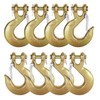 APOCHON 3/8" Clevis Slip Hook with Safety Latch, 8 Pack