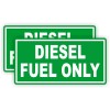 Unbranded pair - DIESEL FUEL ONLY Vinyl Decals Stickers |