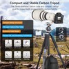 Compact Design Lightweight Carbon Fiber Tripod Special-Shaped Center Column Portable