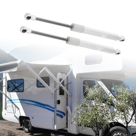 X AUTOHAUX 2Pcs 12 Inch 45 Lbs/ 200N Silver Tone Lift Supports Struts Shocks Gas Spring Universal for RV Car Truck Boat