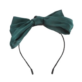 LIFKOME Satin Bow Hair Hoop Vintage Style Smooth Bowknot Headband for Women Soft Comfortable Ribbon Hair Accessory for Daily Wear and Special Occasions