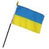 4x6 inch Ukraine miniature desk flag stick flag