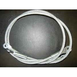 TSC-28.750 Replacement Tree Stand Cables. PVC Clear Coated Wire Rope. Zinc Plated Steel Fitting with 1/4″ Hole. Length Expressed as (Center to Center of Hole) 28.750'" (28.75", PVC Coated)