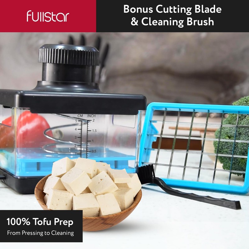 Fullstar 2-in-1 Tofu Press & Cutter, Dishwasher Safe, BPA-Free, Press