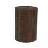 Deco 79 Teak Wood Side End Accent Table Intricately Carved