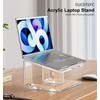 FUCDTEFC Acrylic Laptop Stand for Desk, Laptop Riser for 10-15.6