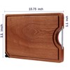 GFBEBDV Kitchen Ebony Cutting Board - with Built-in Knife Sharpener,