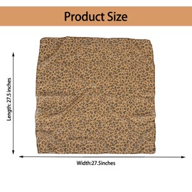 Eohak Women-Leopard-Print-Scarf Lightweight Chiffon Square Scarfs for Spring Summer Season