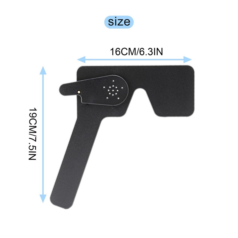 Ksrnsne Professional Ophthalmic Lorgnette 17 Pinhole Black Plastic Vision Test
