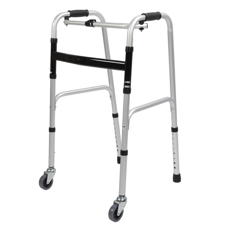 Walker Wheels Universal Rotating Adjustable Height Replacement Seniors Walker Front