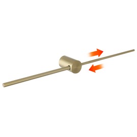 HAIYUNDA Adjustable Bath Towel Bar Single Bars Towel Rack Rod Wall Mounted SUS304 Stainless Steel Bathroom Towel Holder Toilet Kitchen Towel Shelf Single Layer Modern (Brushed Gold(720mm))