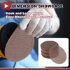 X AUTOHAUX 50 Pcs 6 Inch Abranet Sanding Mesh Anti-Clog
