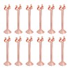 MECCANIXITY 12pcs Rose Gold Table Number Holders, 3.15 Inch Place
