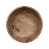 Bloomingville Round Carved Mango Wood Footed Bowl