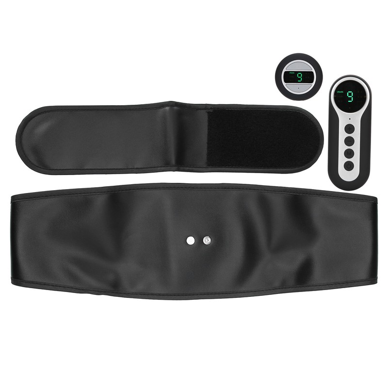 Smart Abdominal Muscle Trainer TENS PU Leather Slimming Belt Rechargeable