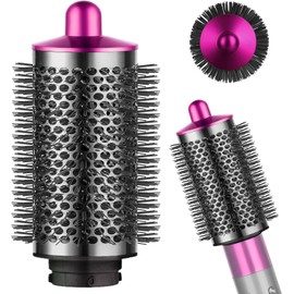 ZEPHBLOW Large Round Volumizing Brush for Dyson Airwrap, Large Round Brush Attachment Compatible with Dyson Airwrap HS01/HS05 Ideal for Styling Long Hair(Rose)