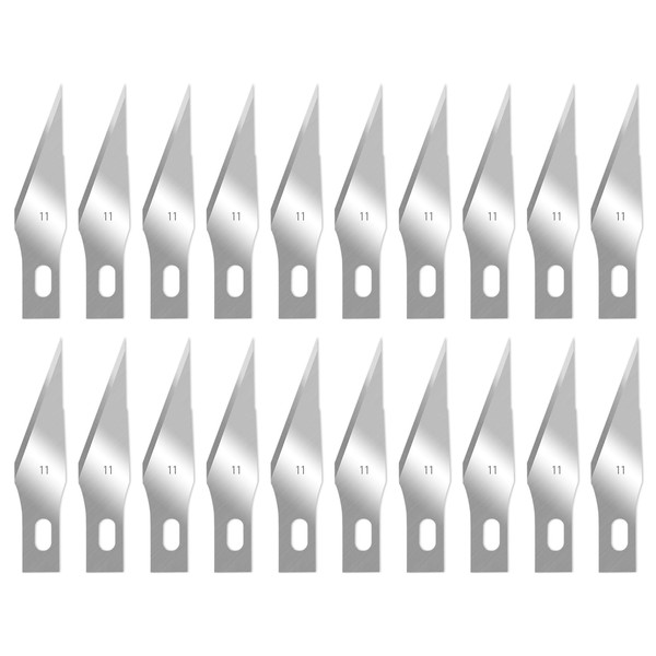 Qimoo 120 Pcs Exacto Knife Blades, 11 Sharp Corner High