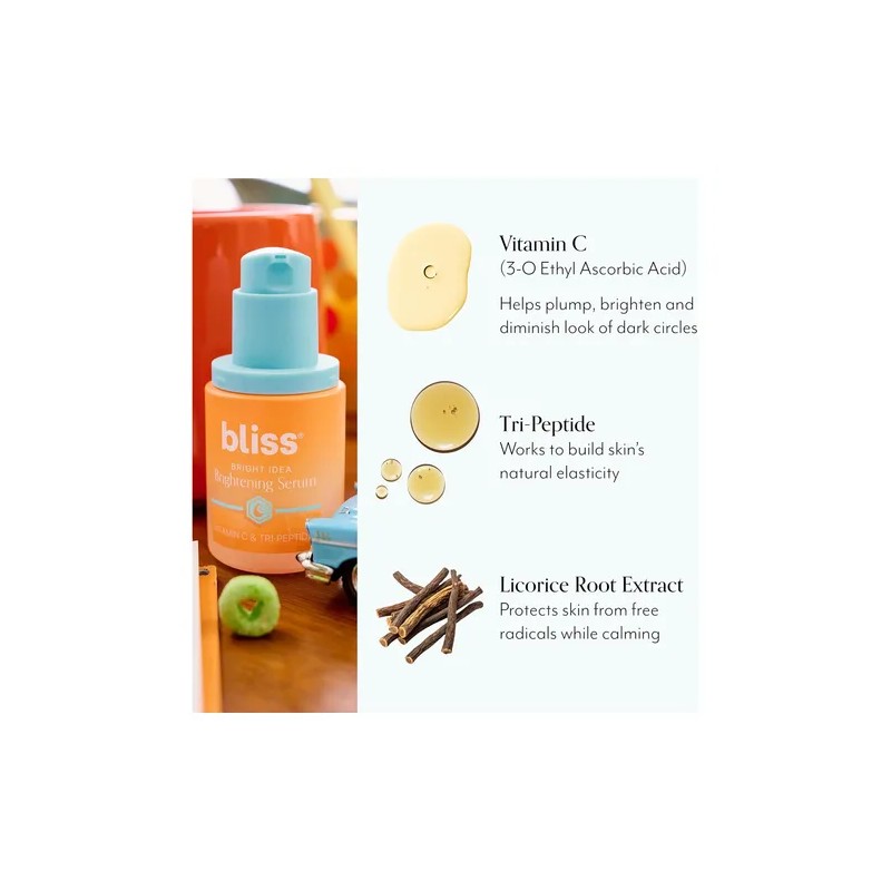 Bliss Bright Idea - Suero Abrillantador Vit C + Tripeptides