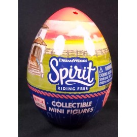 Just Play Plastic Egg with SPIRIT Riding Free minifigure & bonus stickers sealed