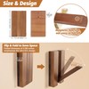 KYIAANY Foldable Wall Hooks 2Pack: Rustic Wooden Coat Hooks Mounted