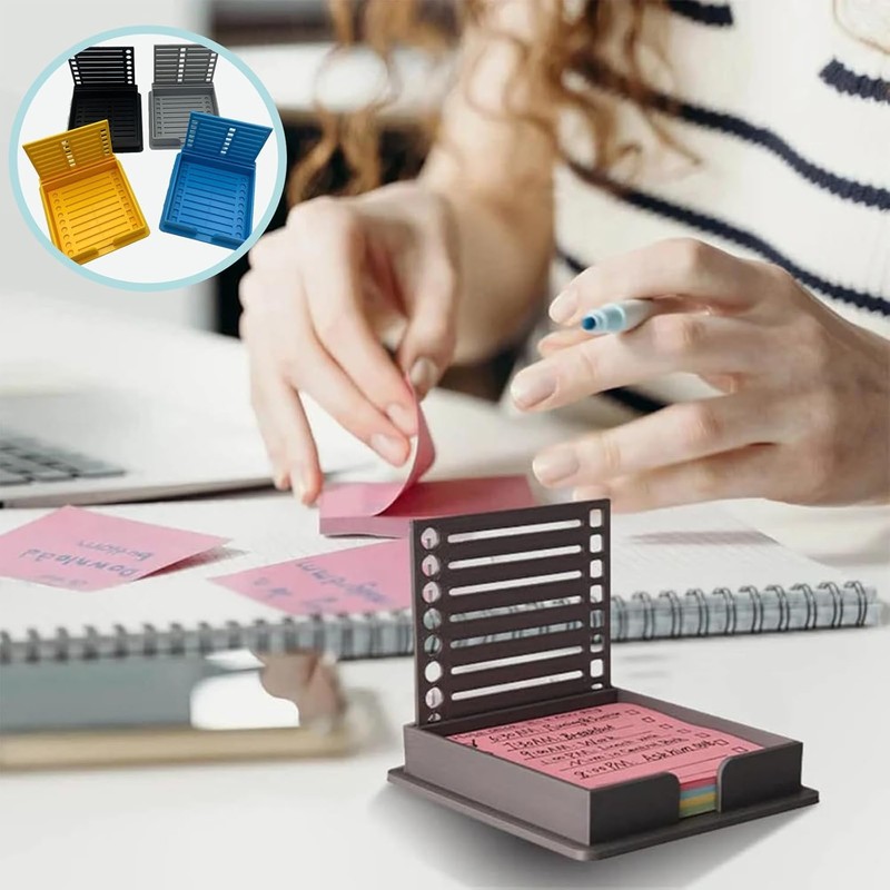 Sticky Note Stencil, Sticky Note Holder with Stencil 3x3 Sticky