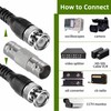 BNC Security Cameras Splitter Power Cable (BNC Female Coax Coupler)
