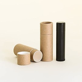 12 mL Kraft Paperboard Lip Balm/Salve/Cosmetic/Lotion Tubes (25)
