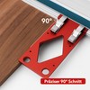 90° Guide Rail Angle Stop Aluminium: Precise Mitre Stop for