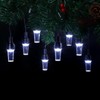 NOMA Snowflake Pattern Projector Christmas String Lights, 8 Warm White