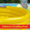 VFM - Children's Yellow Paddling Pool 3 Ring Inflatable 120cm