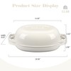 EDGING CASTING Enameled Cast Iron Oval Dutch Oven Pot with