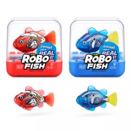 ZURU Robo Alive 2 Fish Robotic Swimming Fish by ZURU Water Activated Colors, May Vary