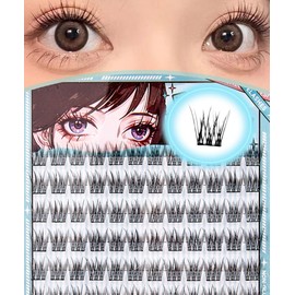 Ainubio 部分つけまつげ 大容量 ナチュラル ポイントフィットアイラッシュ まつげエクステ したまつげ つけまつげ 束 女優 初心者 まつげ部分用 (空気まつげ)