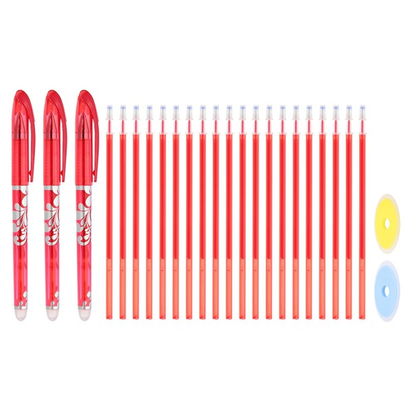 PATIKIL 3Pack Erasable Gel Pens with 20 Refills & 2