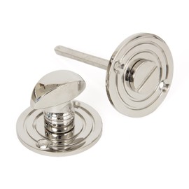 From the Anvil 83824 Round Bathroom Thumbturn-Polished Nickel