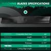 SCITOO 3 Pack 48" Deck Mower Blade Fits for Husqvarna