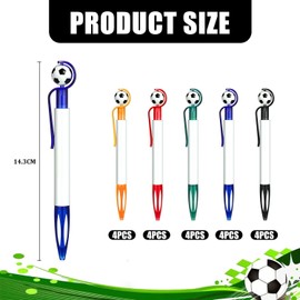 20 Football Element Pens, Creative Styling Pens, Football Party Gifts, Fan Supplies, Study and Office Stationery