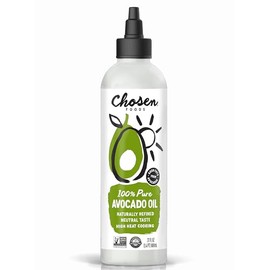 Chosen Foods Aceite de Aguacate 100% Puro 800 mL | Naturalmente Refinado | Sabor Neutro | Punto de Humo 500 °F | Envase Squeeze