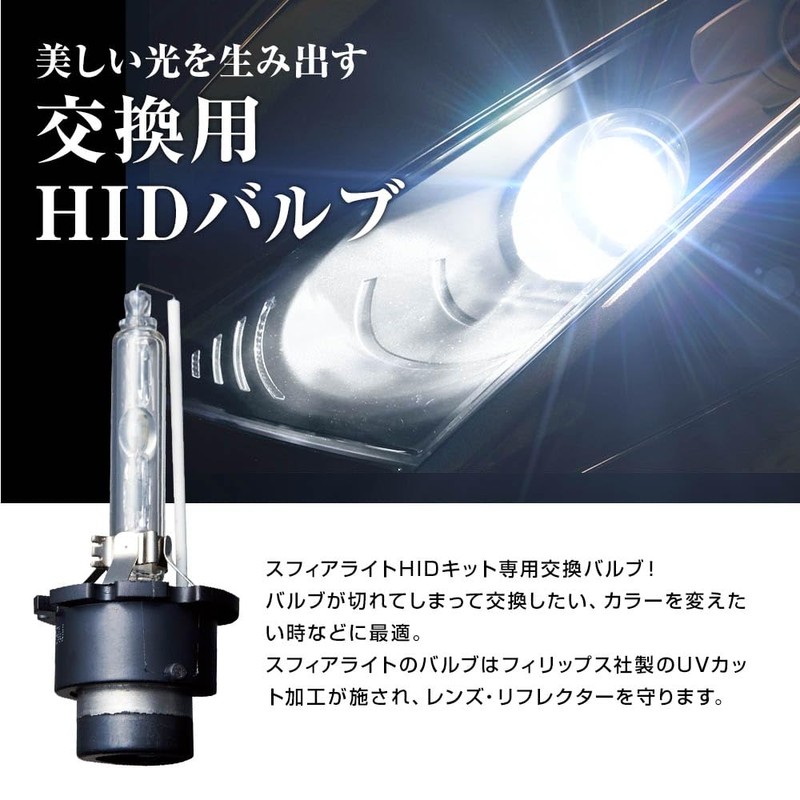 sufiaraito HID Replacement Bulbs H1 K 2 Pcs shdla043 –