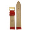 Tech Swiss 12mm Watch Band Genuine Leather Lizard Grain Red